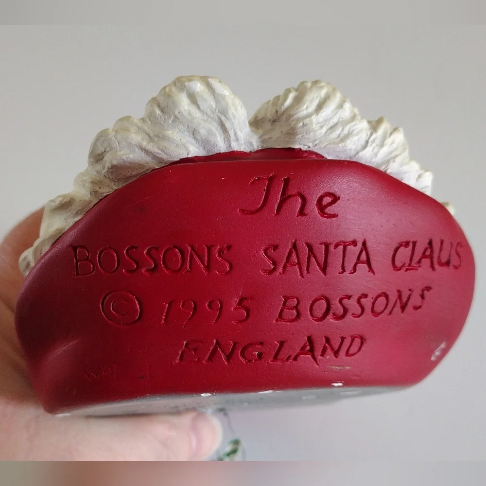 Bossons England Santa Claus Chalkware Wall Hanging Collectible 1995